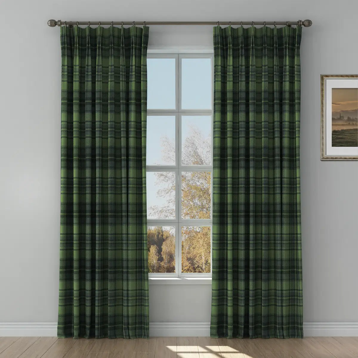 Sara Le x TWOPAGES Vintage Printed Linen Pleated Curtains