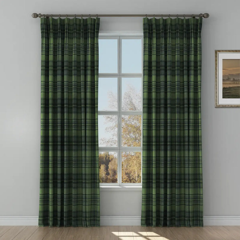 Sara Le x TWOPAGES Vintage Printed Linen Pleated Curtains