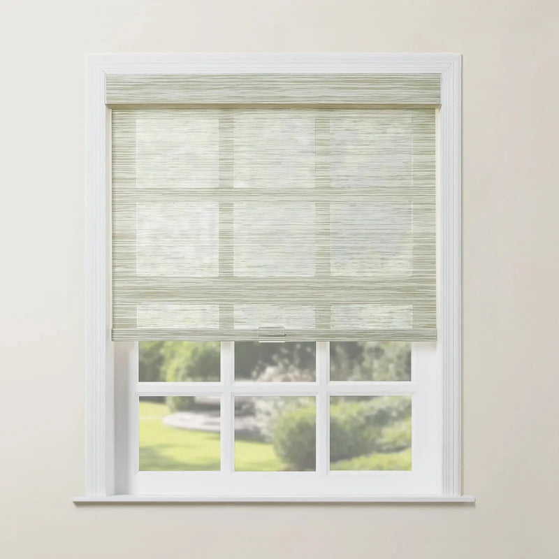 Rae Natural Jute Woven Wood Roller Blinds Cordless