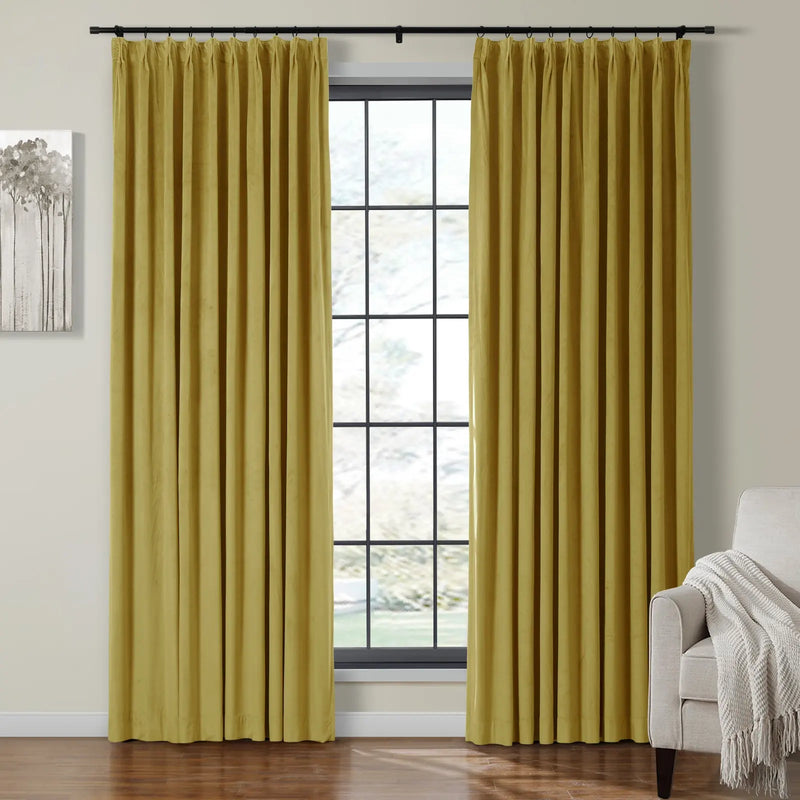 Birkin Velvet Pleated Curtains