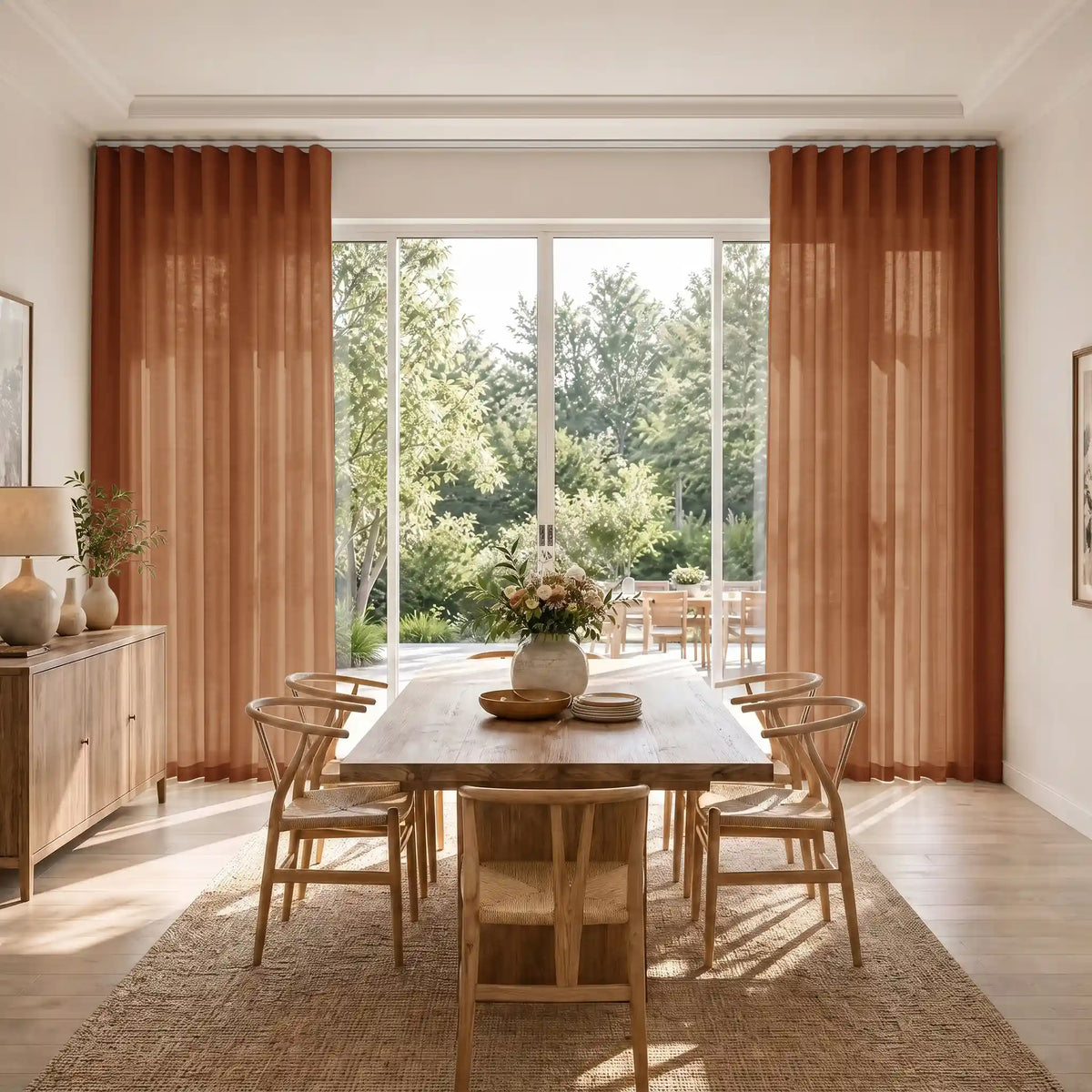 Liz Linen S-fold Curtains with Snap Tape - Lora Track