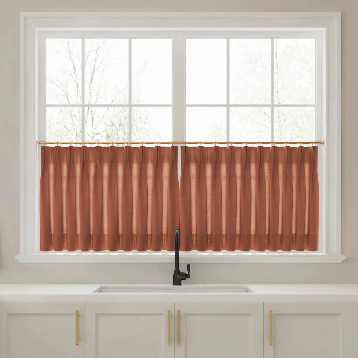 Liz Linen Cafe Curtains