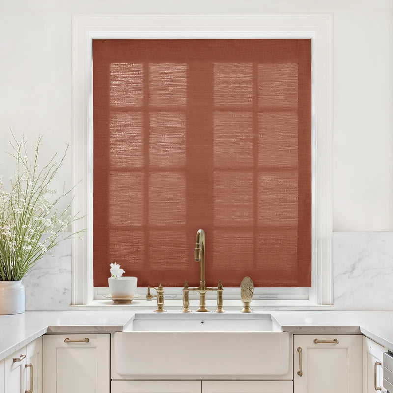 Liz Linen Relaxed Roman Blind Cord Lift