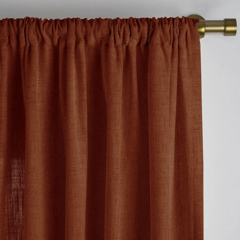 Liz Linen Soft Top Curtains
