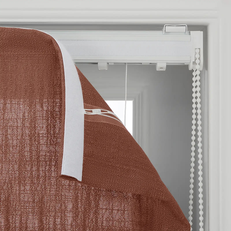 Liz Linen Flat Roman Blind Cord Lift