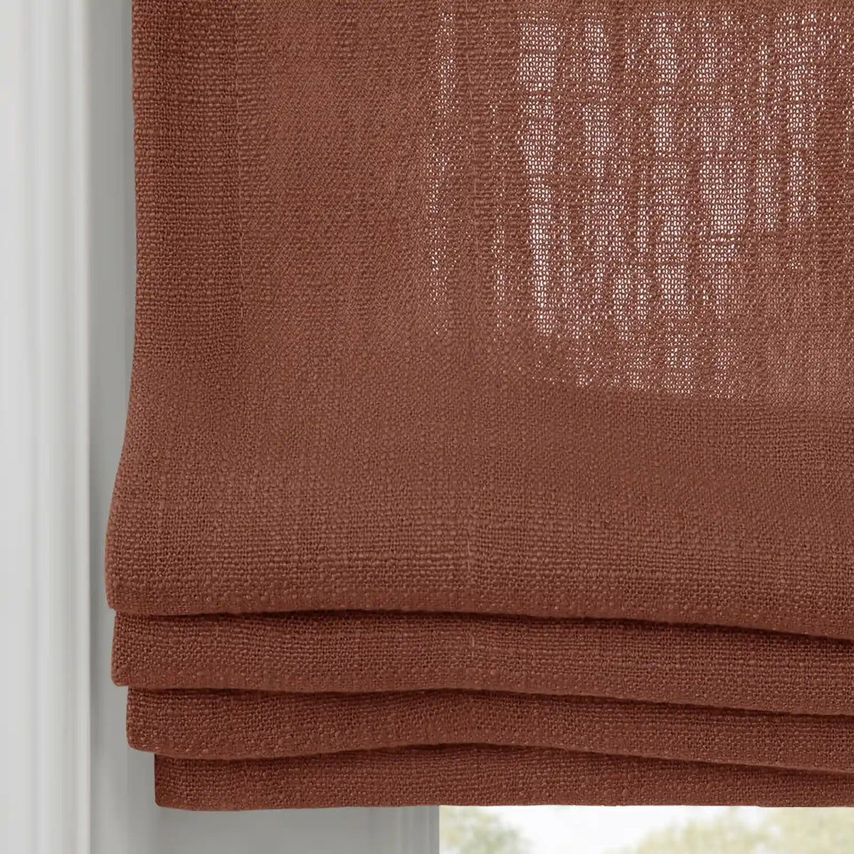 Liz Linen Flat Roman Blind Cord Lift