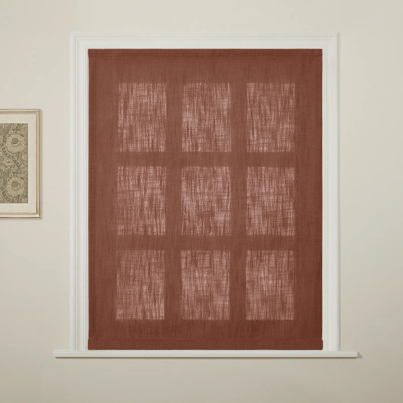 Liz Linen Flat Roman Blind Cord Lift