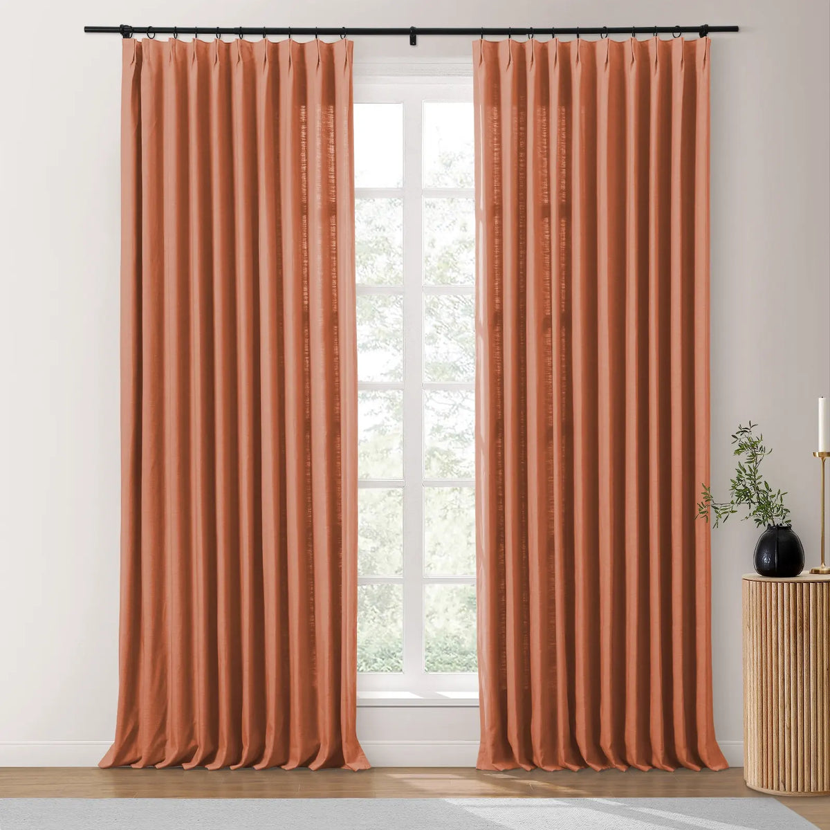 Isabella Heavyweight Cotton Pleated Curtains