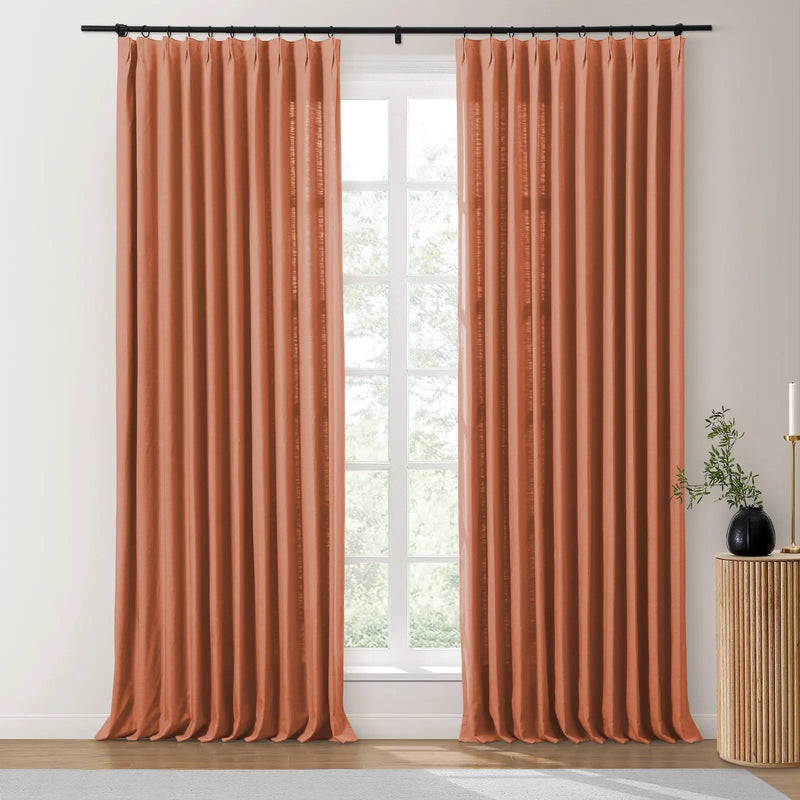 Isabella Heavyweight Cotton Pleated Curtains