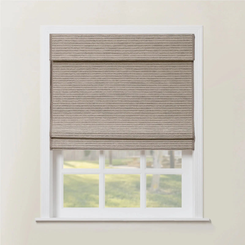 Rae Natural Ramie Flax Woven Wood Blinds - Series C