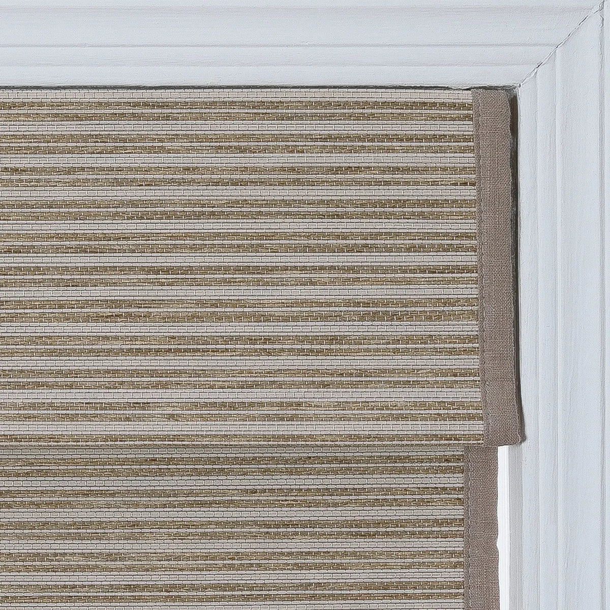 Rae Natural Ramie Flax Woven Wood Blinds - Series C