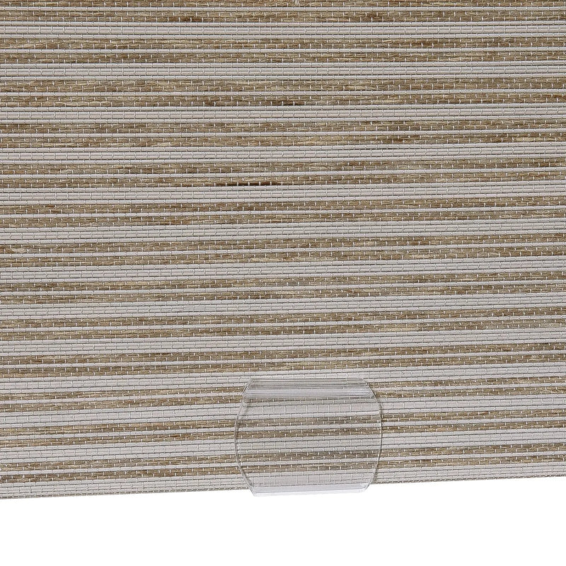 Rae Natural Ramie Flax Woven Wood Blinds - Series C