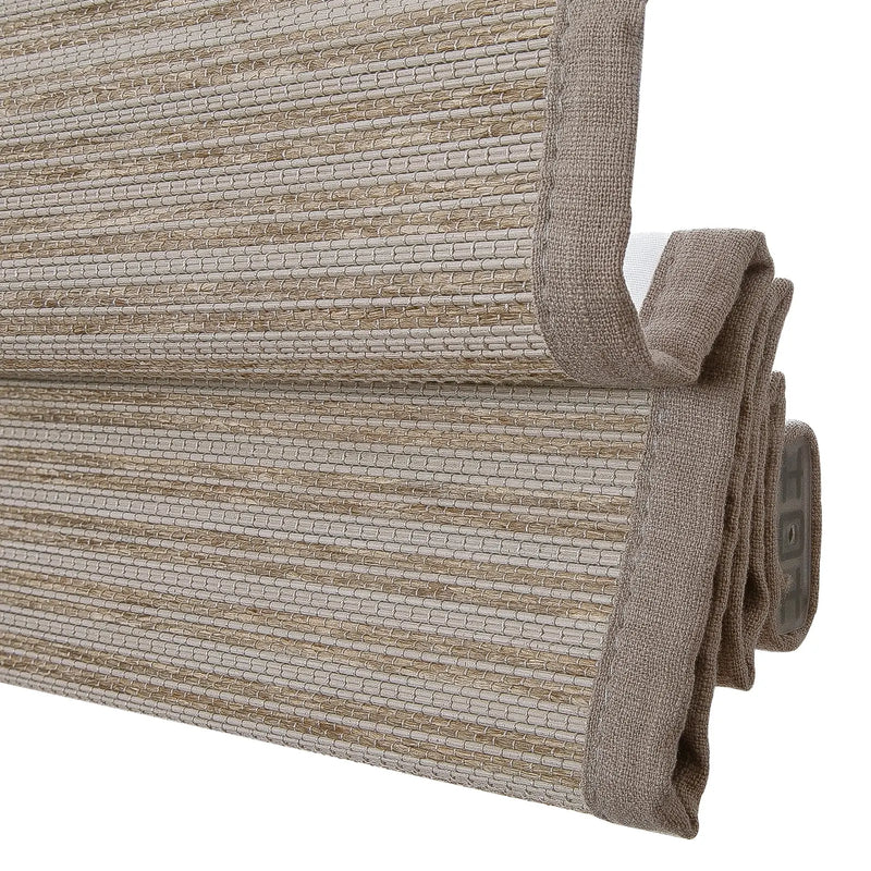 Rae Natural Ramie Flax Woven Wood Blinds - Series C