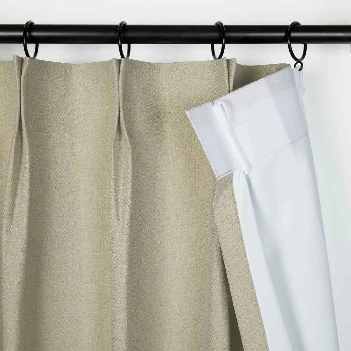 Lila Blockout Pleated Curtains