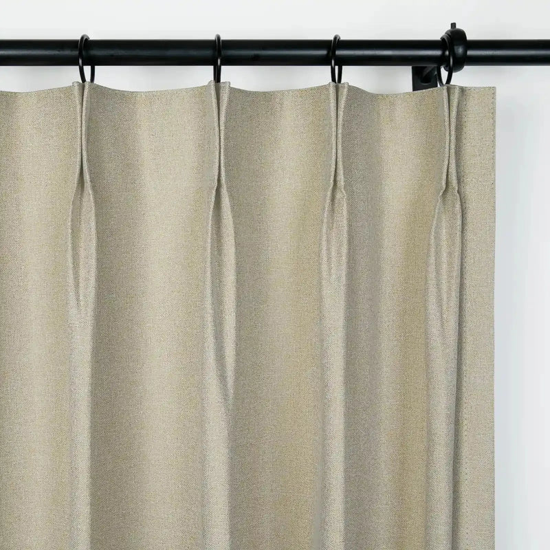 Lila Blockout Pleated Curtains