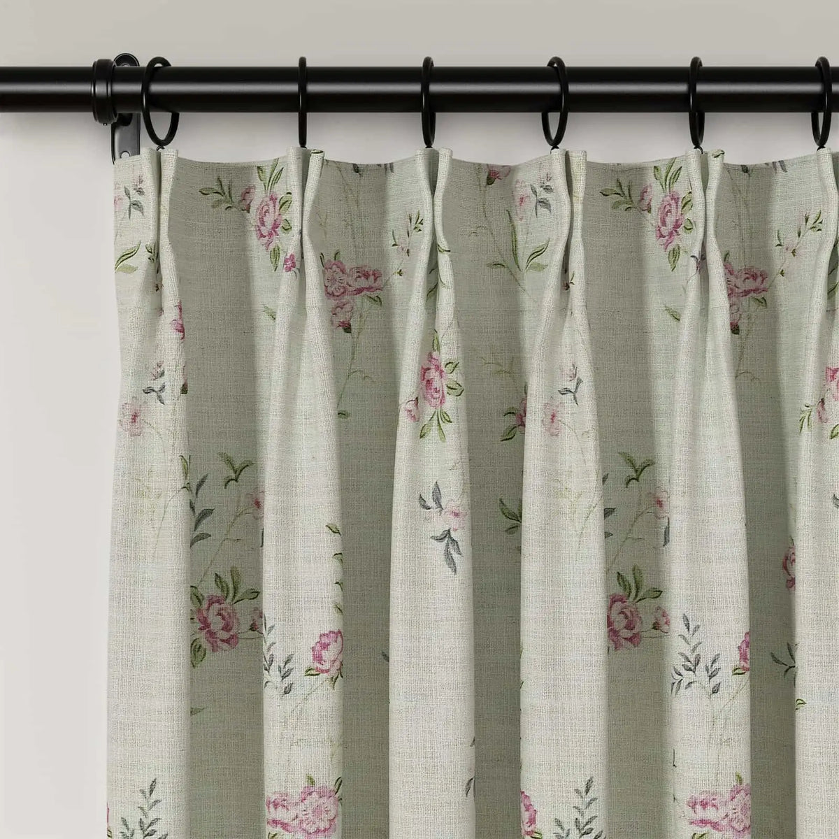 Holly Botanical Boho Pleated Curtains