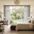 Liz Linen Ripple Fold Curtain with Belt Hook - Cato Traverse Rod- -TWOPAGES