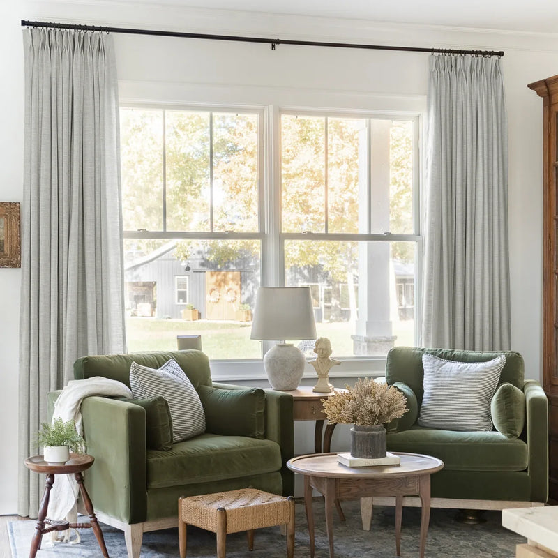 Liz Linen Pleated Curtains