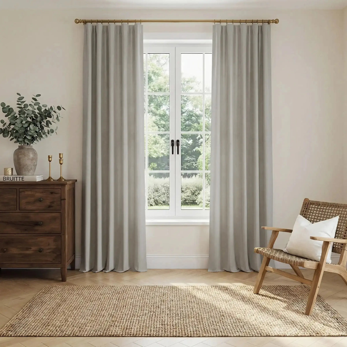 Liz Linen Soft Top Curtains