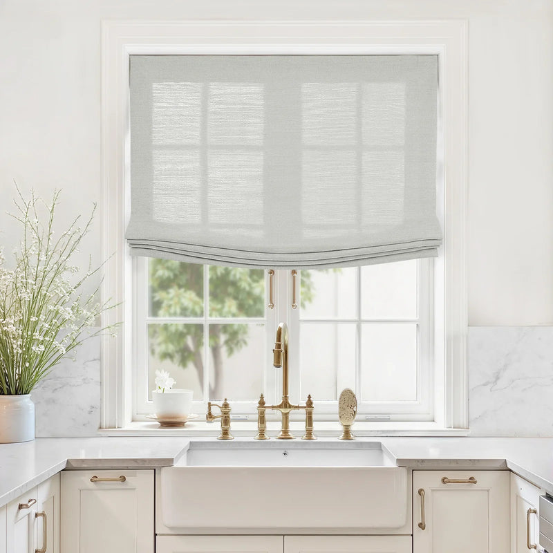 Liz Linen Relaxed Roman Blind Cord Lift