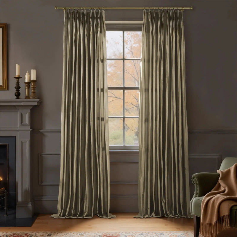 Selman Dupioni Silk Pleated Curtain