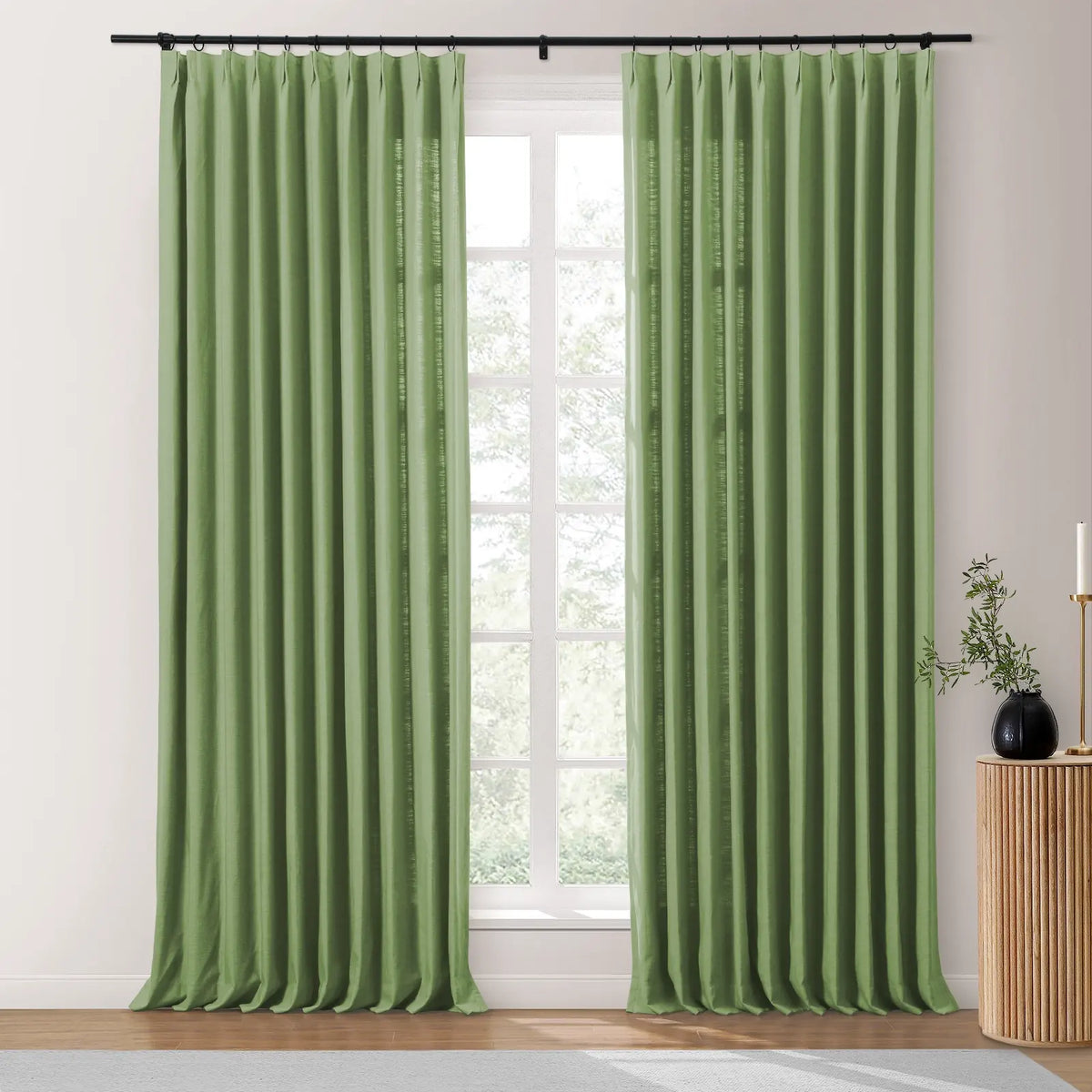 Isabella Heavyweight Cotton Pleated Curtains