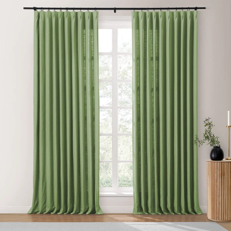 Isabella Heavyweight Cotton Pleated Curtains