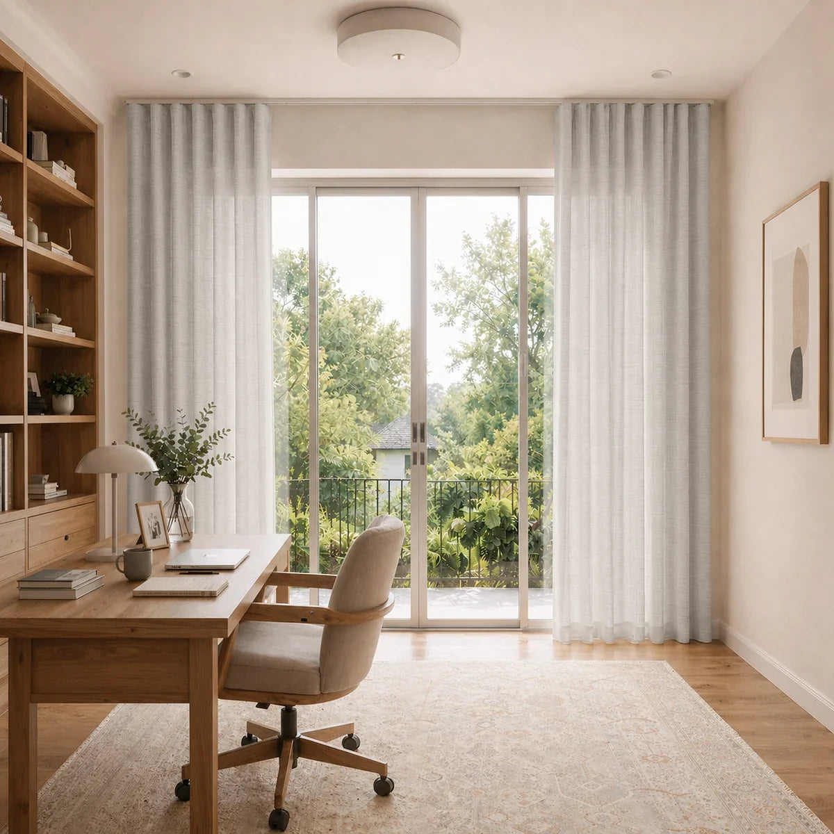 Jawara Linen Cotton S-fold Curtain with Belt Hook - Lora Track