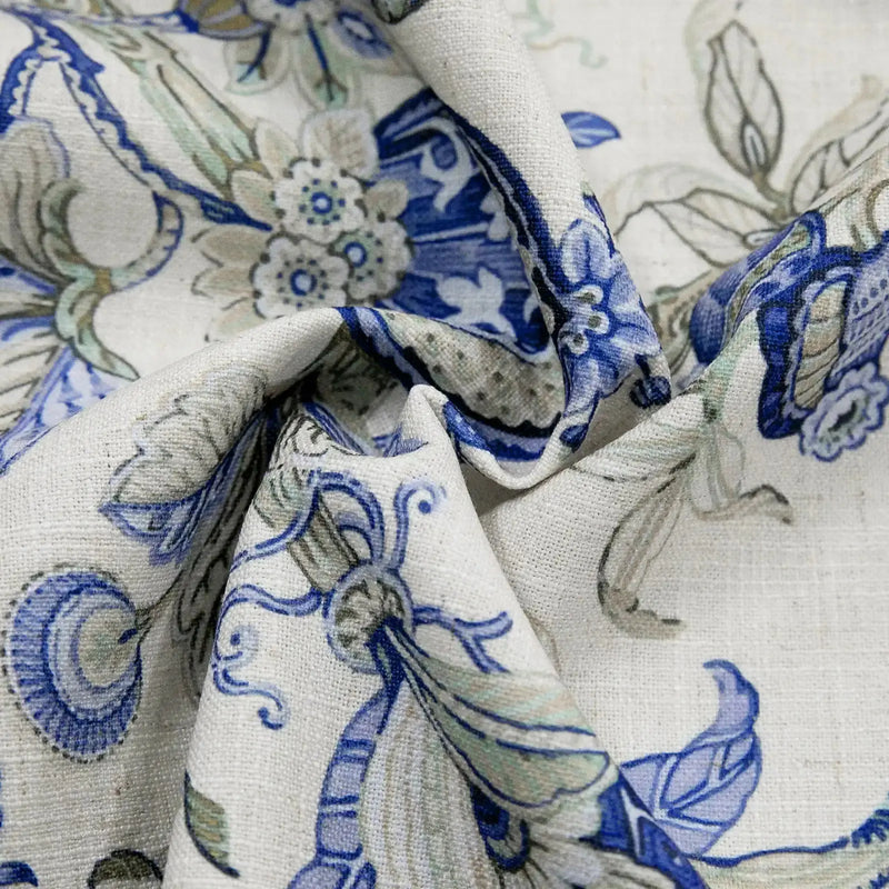Holly Botanical Boho Pleated Curtains