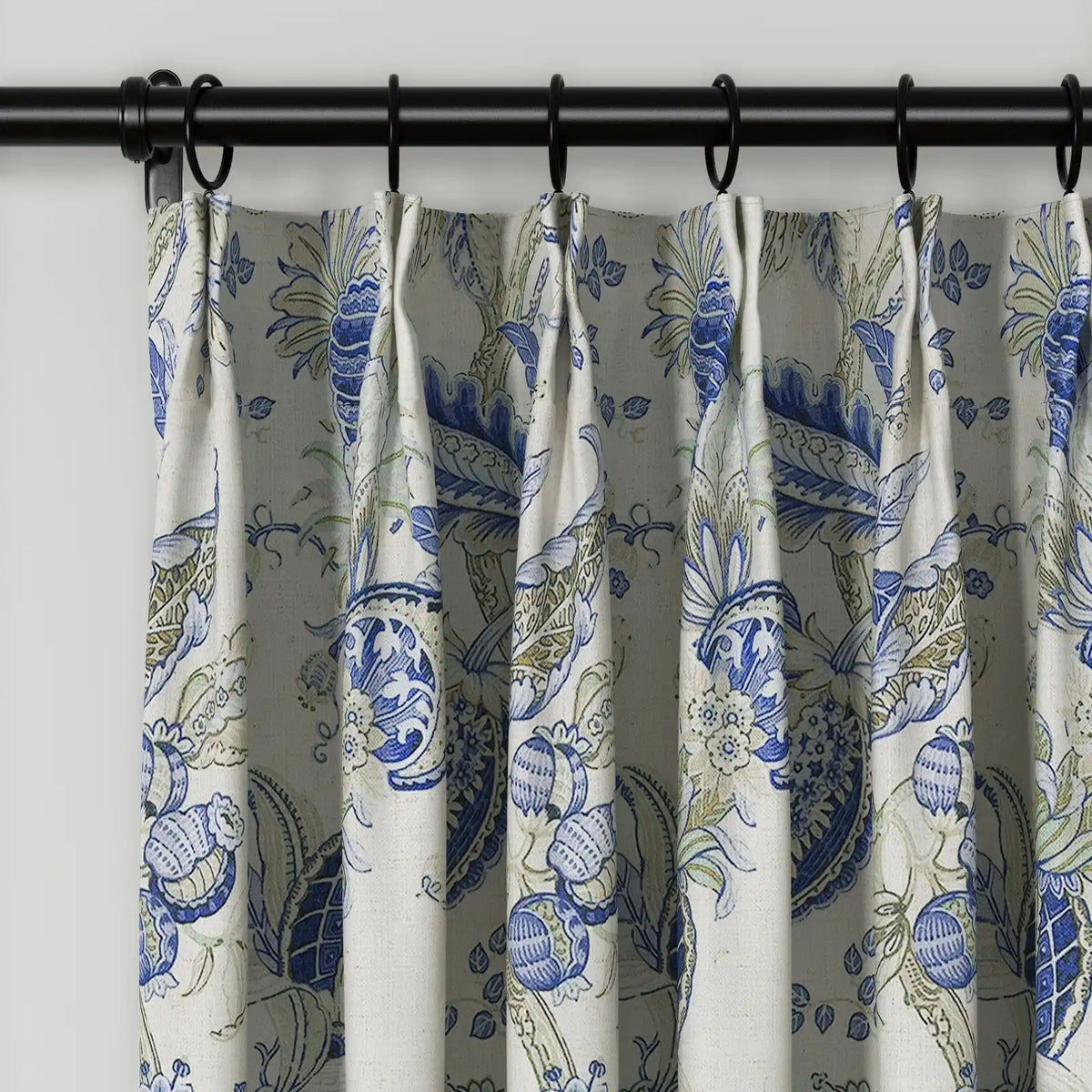 Holly Botanical Boho Pleated Curtains