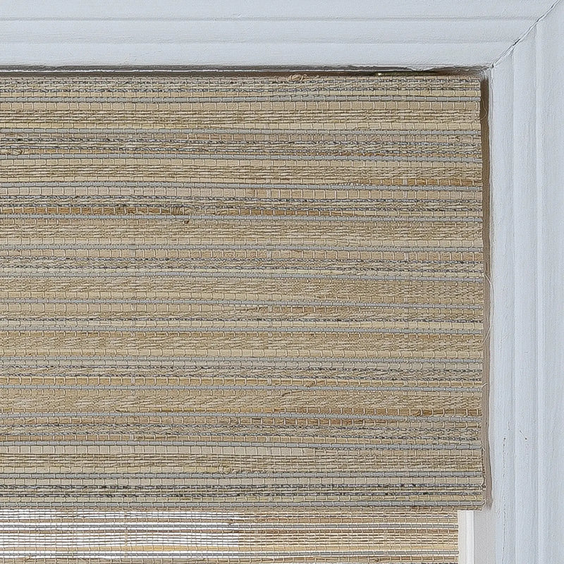 Rae Natural Ramie Flax Woven Wood Blinds - Series C