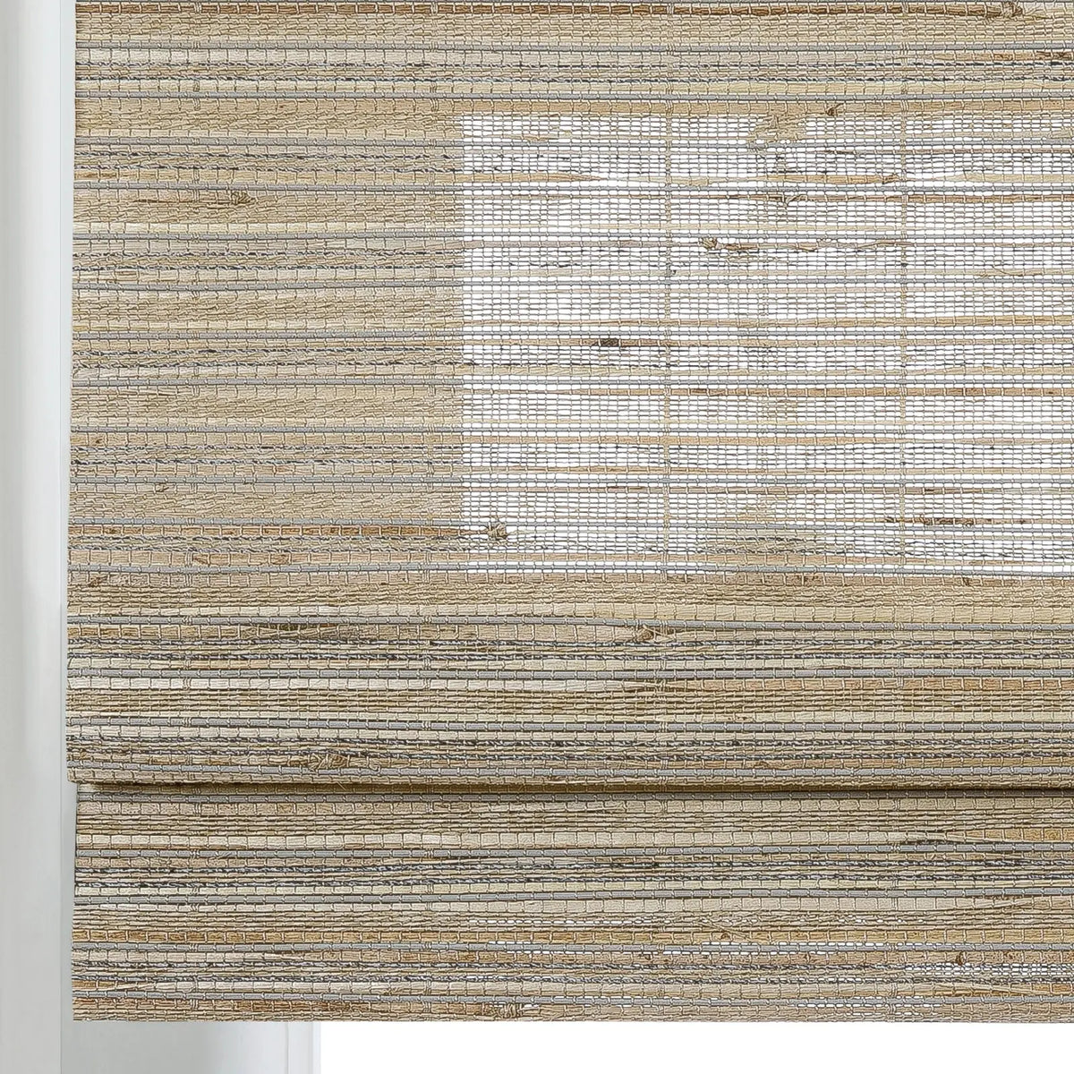 Rae Natural Ramie Flax Woven Wood Blinds - Series C