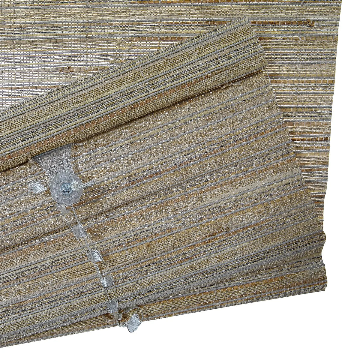 Rae Natural Ramie Flax Woven Wood Blinds - Series C