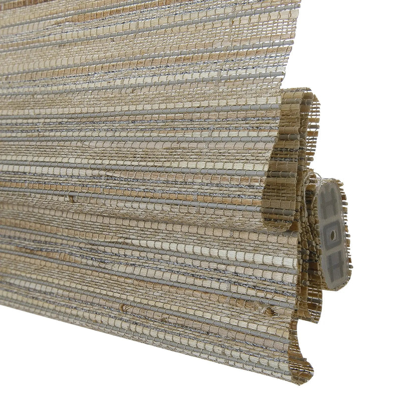 Rae Natural Ramie Flax Woven Wood Blinds - Series C