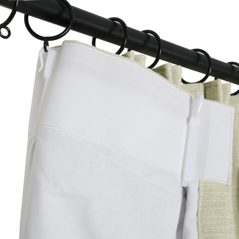 Cloe Cotton Blend Pleated Curtains