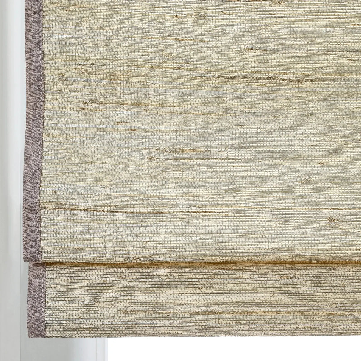 Rae Natural Ramie Flax Woven Wood Blinds - Series C