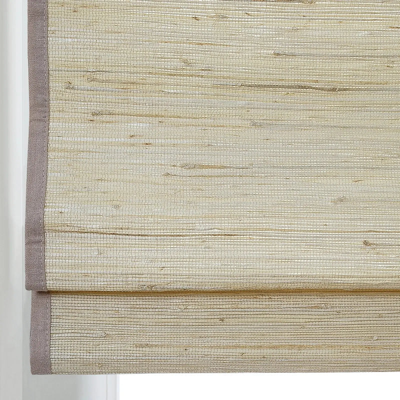 Rae Natural Ramie Flax Woven Wood Blinds - Series C
