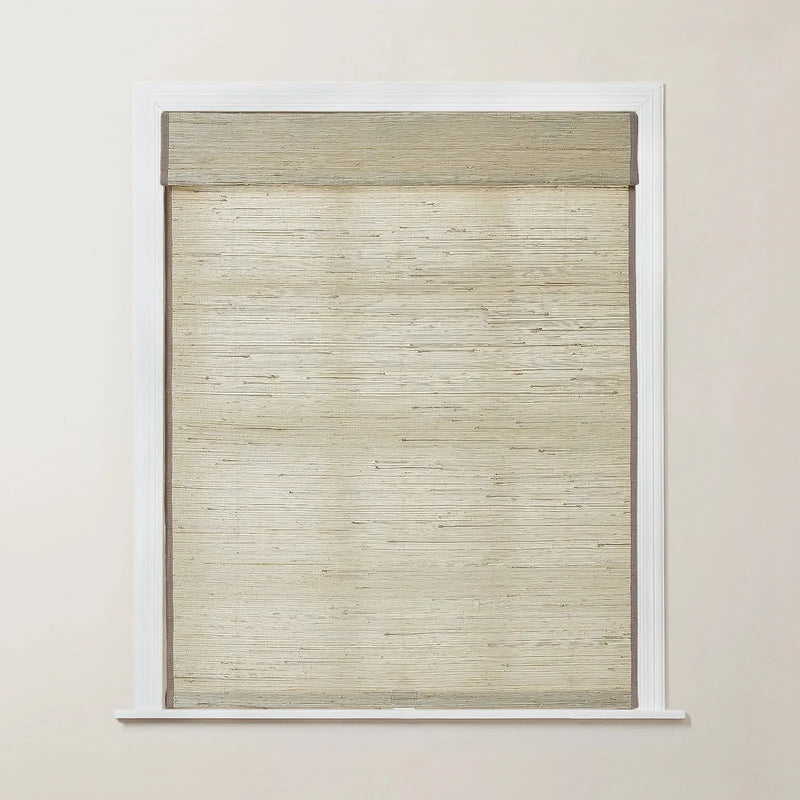 Rae Natural Ramie Flax Woven Wood Blinds - Series C