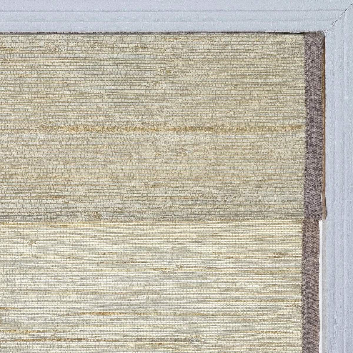 Rae Natural Ramie Flax Woven Wood Blinds - Series C