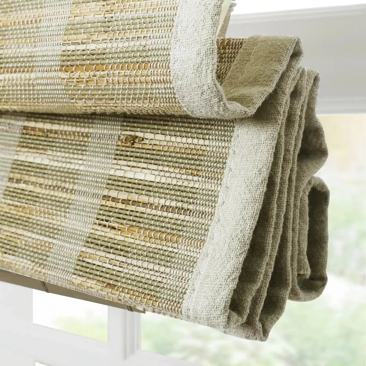 Rae Natural Ramie Bamboo Woven Blinds - Series P