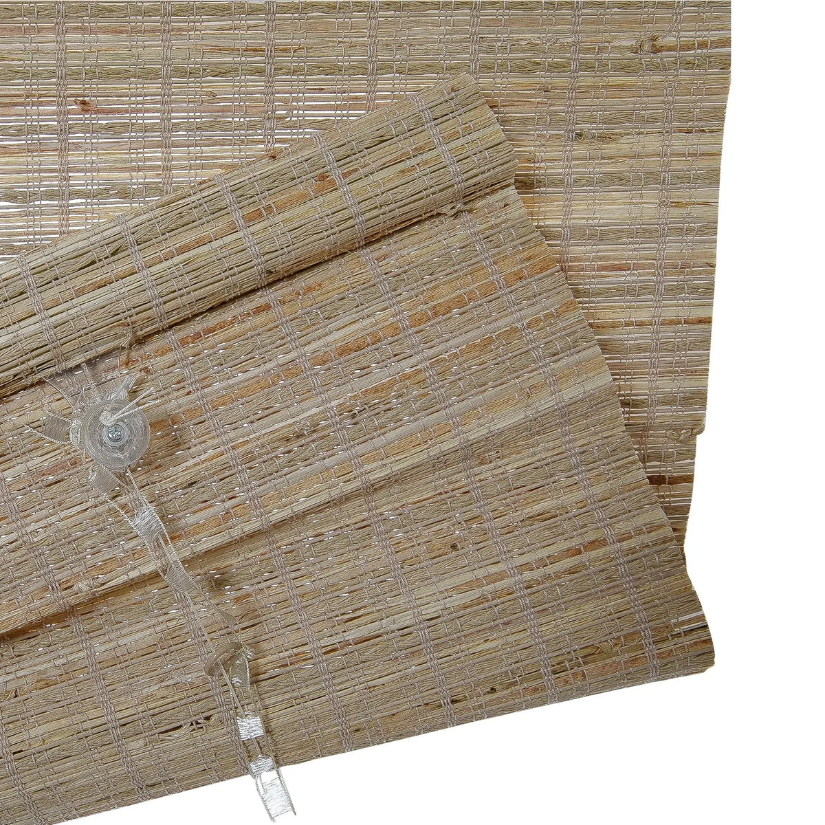 Rae Natural Ramie Flax Woven Wood Blinds - Series C