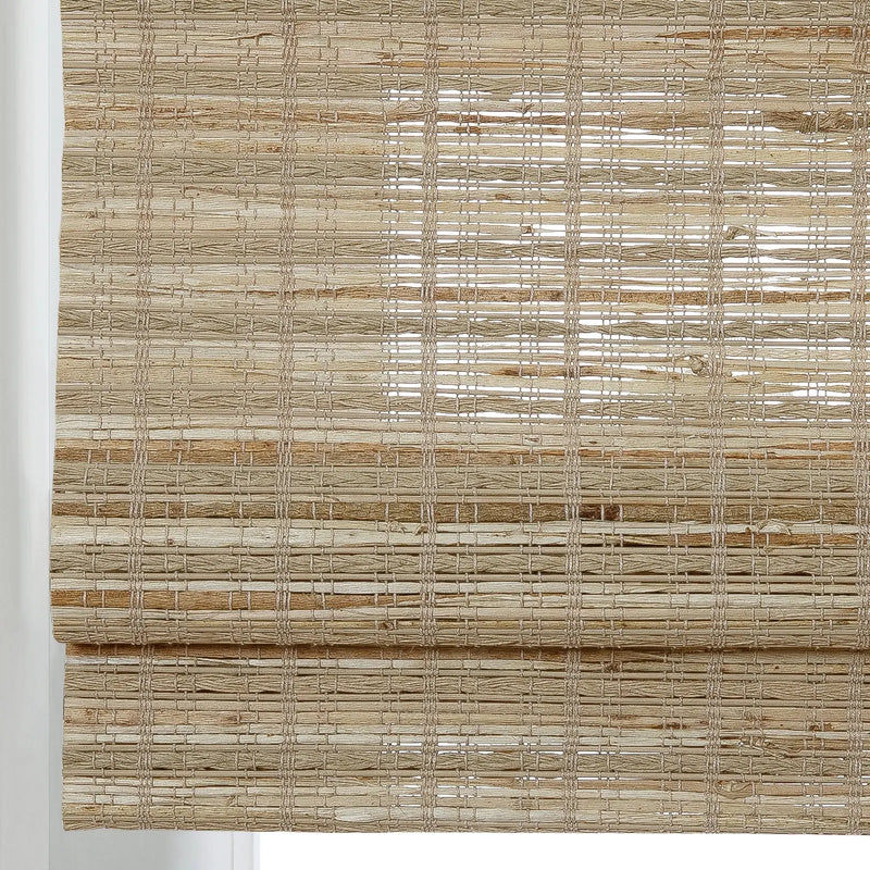 Rae Natural Ramie Flax Woven Wood Blinds - Series C