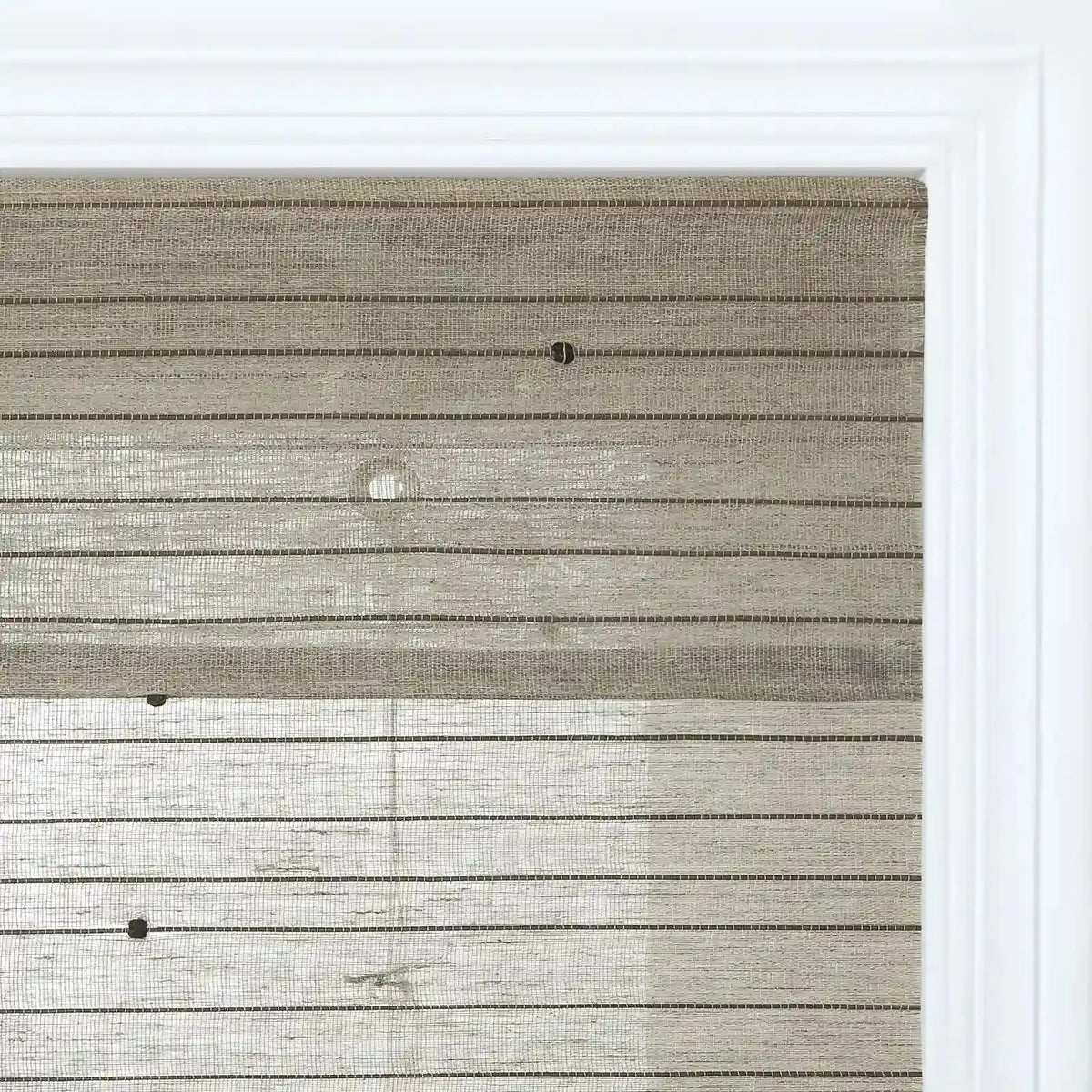 Rae Natural Ramie Jute Woven Wood Blinds - Series M