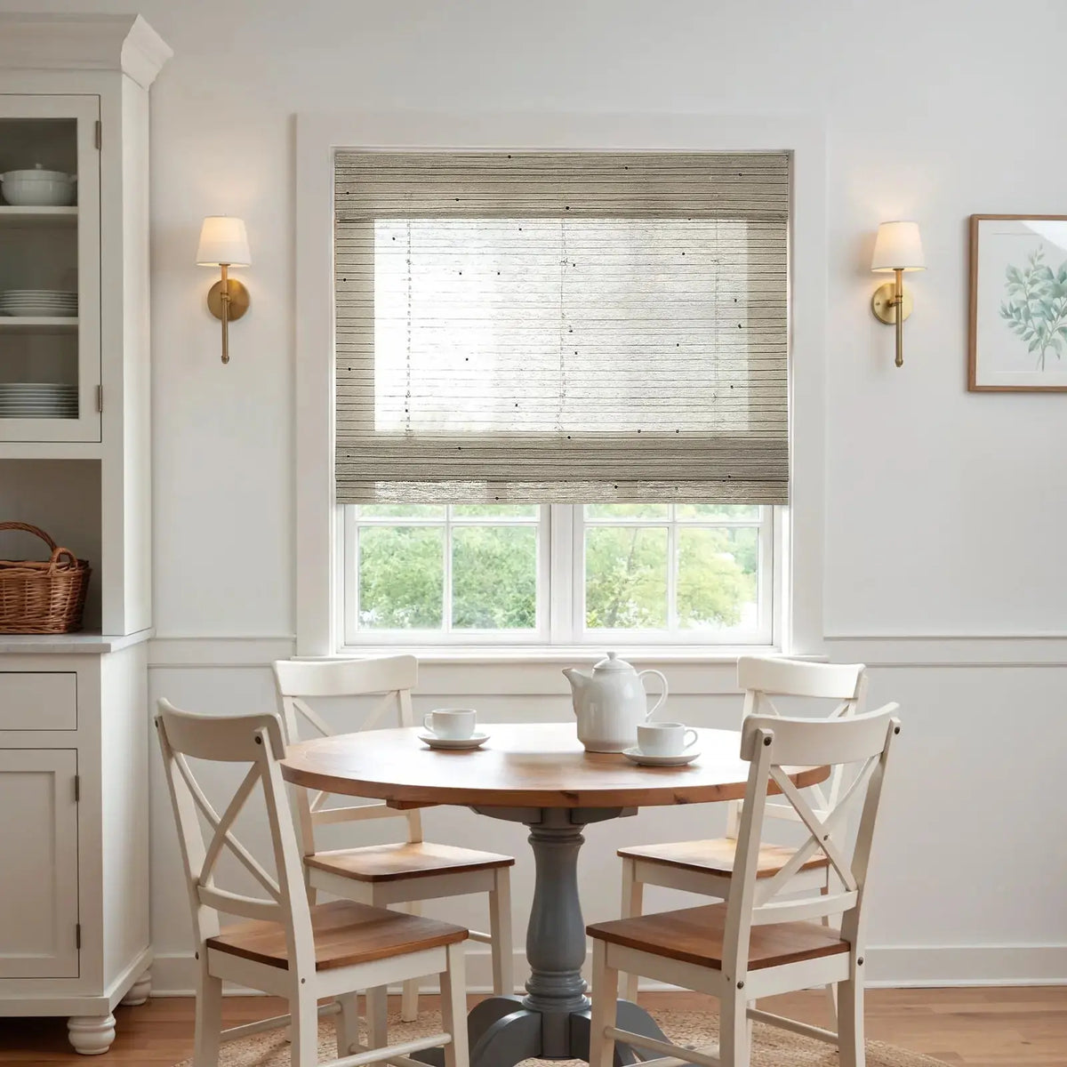 Rae Natural Ramie Jute Woven Wood Blinds - Series M