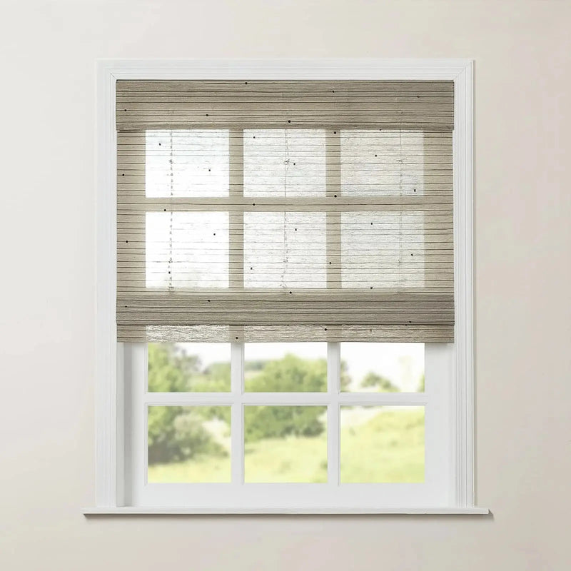 Rae Natural Ramie Jute Woven Wood Blinds - Series M