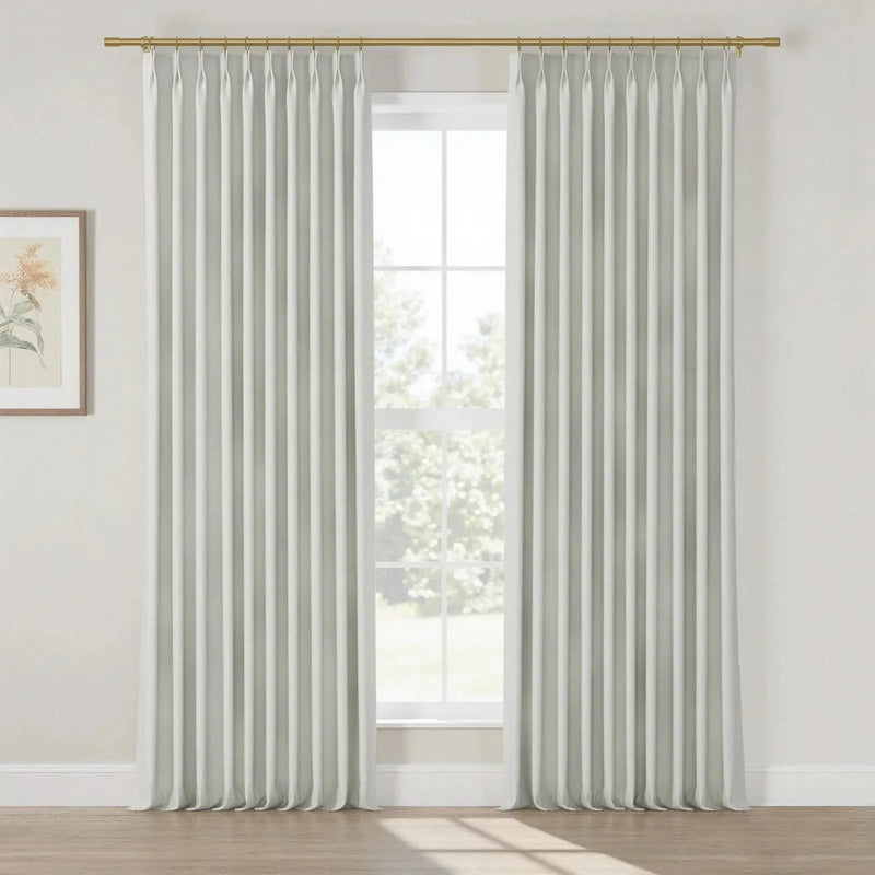 Lila Blockout Pleated Curtains