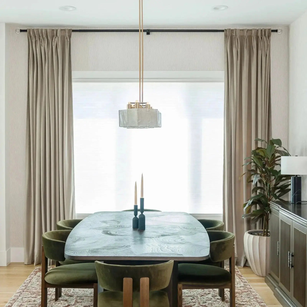 Birkin Velvet Pleated Curtains
