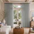 Karin Pure Wool S-fold Curtains with Snap Tape - Cato Traverse Rod