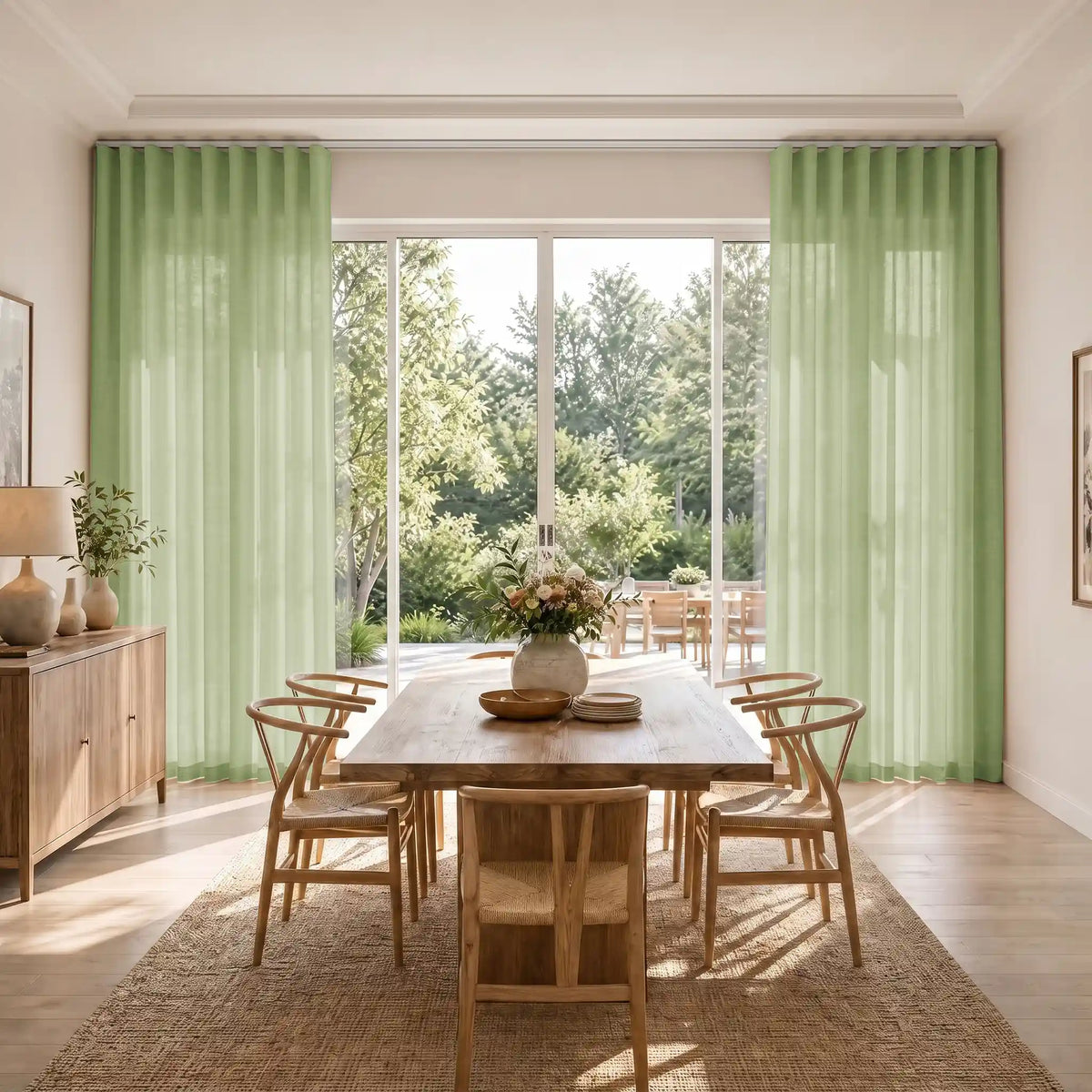Liz Linen S-fold Curtains with Snap Tape - Lora Track