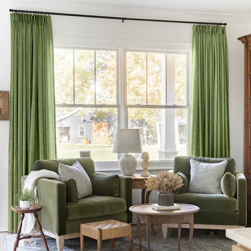 Liz Linen Pleated Curtains